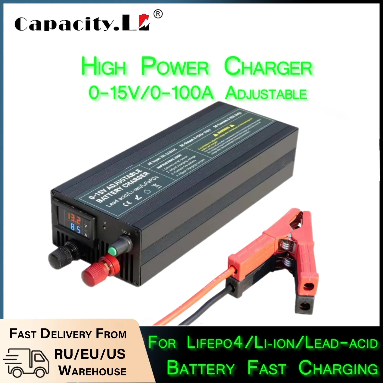 60A100A CC CV Adjustable Batte - 84V 20A Smart Charger ulasan dan harga