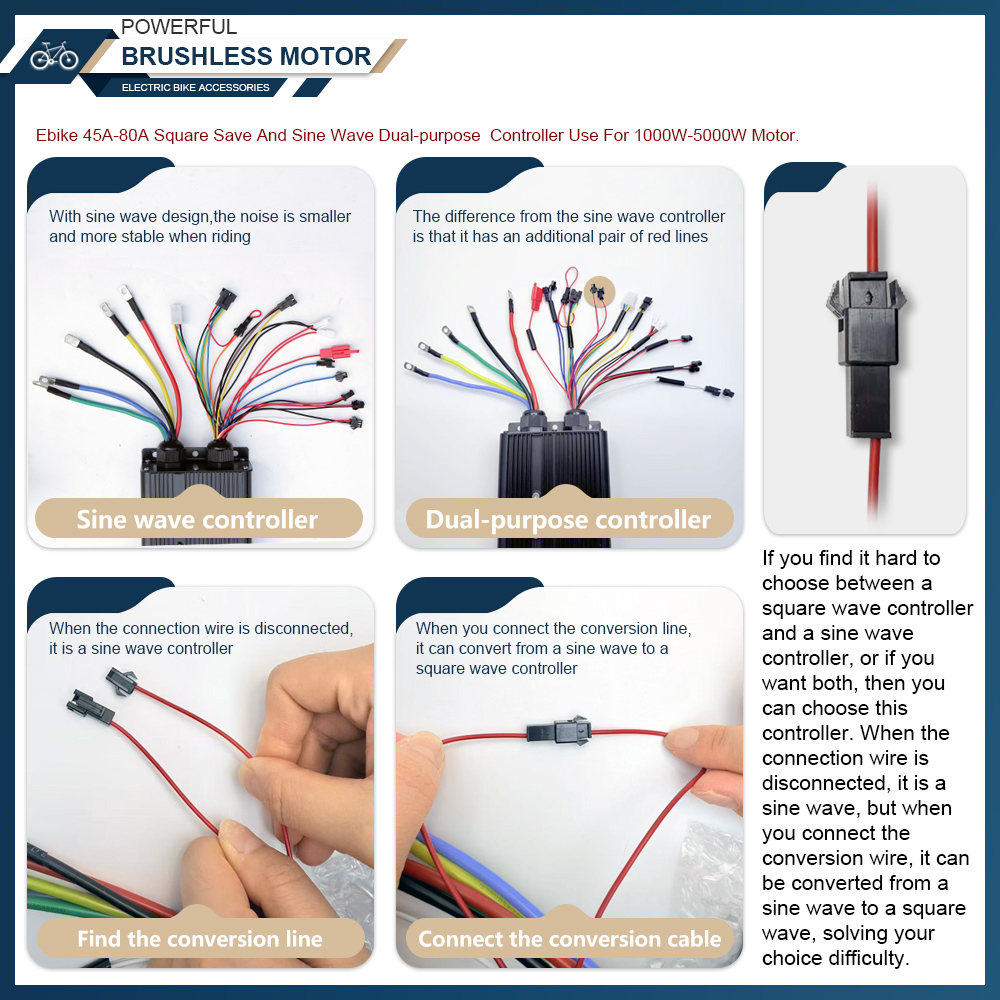 48V-72V 100A Brushless Motor C - 72V 100A Sabvoton Controller ulasan dan harga