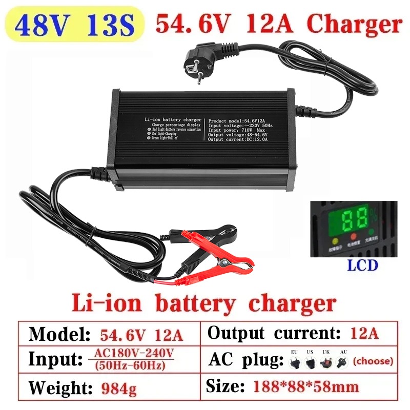 High-power 48V 5A 8A 10A 12A 1 - 84V 20A Smart Charger ulasan dan harga